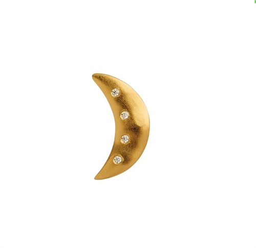 STINE A BELLA MOON EARRING WITH FOUR STONES GOLDPLATED SINGLE